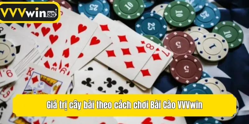 Giá trị cây bài theo cách chơi Bài Cào VVVwin